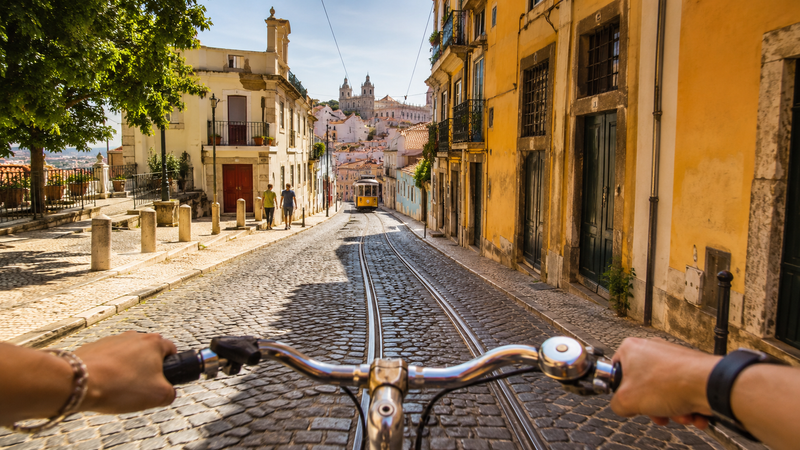 Virtual Cycle Tour Through Southern European Cities from Home