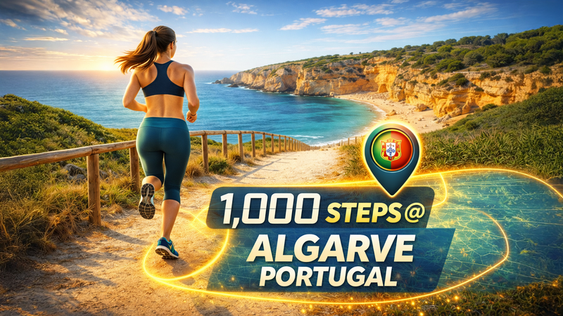 Challenge - 1000 Steps Challenge in Algarve - Portugal
