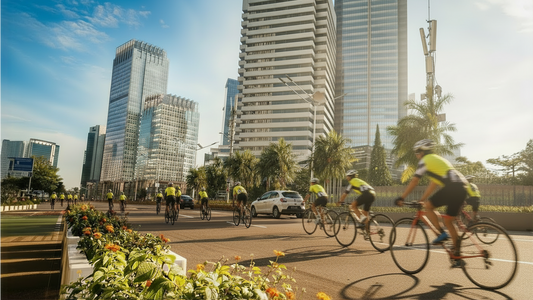 Virtual Cycle Rides - Car Free Sunday - Jakarta Indonesia