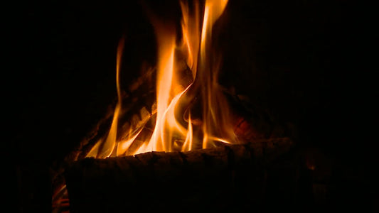 FIREPLACE - Dark Romantic Fire with Fire Sounds