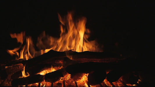 FIREPLACE - Yule Log with Jazz Music