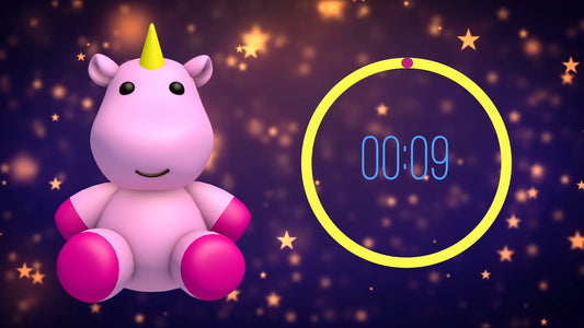 SLEEP - Unicorn with Stars and Lullaby Sounds