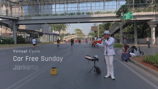 Virtual Cycle Rides – Car Free Sunday, Jakarta, Indonesia