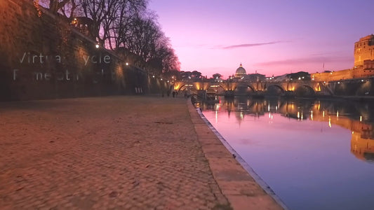Virtual Cycle Rides - Rome at Night, Italy