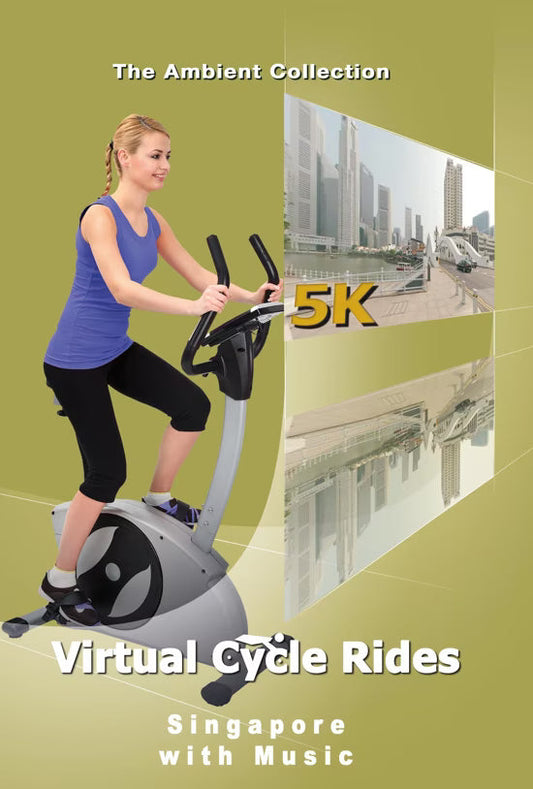 Virtual Cycle Rides - Singapore with Music (120 Degrees Widescreen)