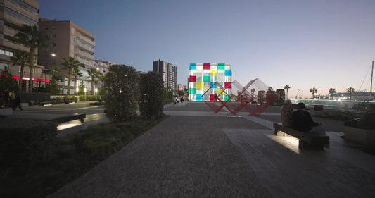 Virtual Run – Malaga Boulevard at Twilight, Spain