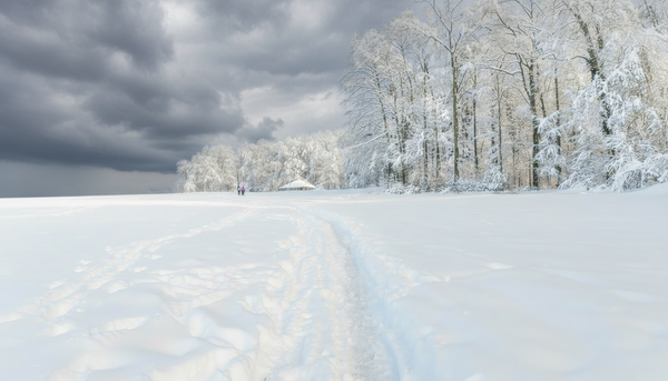 Virtual Walk - Zurich Winter Forest, Switzerland