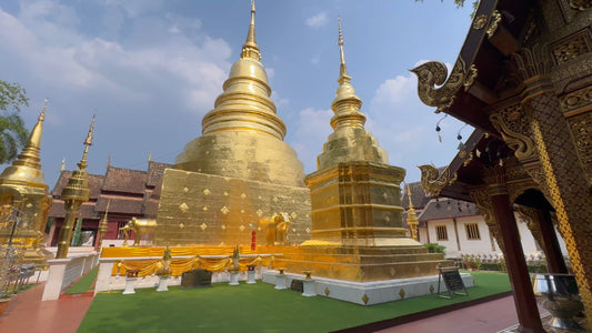 Nature Walk - Serenity Steps at Wat Phra Singh Chiang Mai Thailand